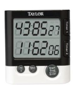 Taylor Dual Event Timer Table Clock - Digital - Quartz - LCD