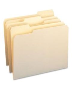 Business Source 1/3-Cut Cutless File Folders, Letter Size, Manila, Box Of 50 Folders
