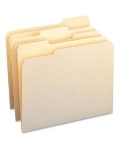 Business Source 1/3-Cut Cutless File Folders, Letter Size, Manila, Box Of 50 Folders