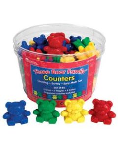 Learning Resources Three Bear Family Counters Basic Set, Age 3-12, Pack Of 80