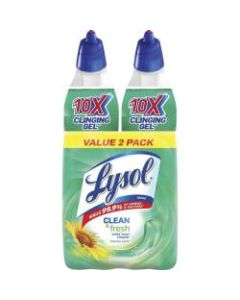 Lysol Clean/Fresh Toilet Cleaner - Ready-To-Use Gel - 24 fl oz (0.8 quart) - Country Scent - 8 / Carton - Blue, White