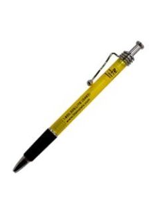 Lite Hotels Ballpoint Pens, Medium Point, 0.7 mm, Yellow Barrel, Black Ink, Pack Of 500 Pens