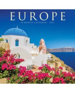 Willow Creek Press Scenic Monthly Wall Calendar, 12in x 12in, Europe, January To December 2022