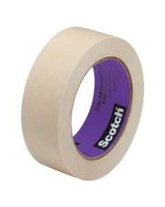 3M 2040 Masking Tape, 3in Core, 2in x 180ft, Natural, Pack Of 24