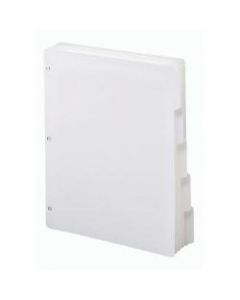 Smead 3-Ring Binder Index Dividers, 5-Tab, 11in x 8 1/2in, White, Pack Of 20 Sets