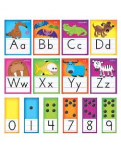 TREND Awesome Animals Manuscript Alphabet Bulletin Board Set, 6 1/2in x 8 1/2in, Multicolor, Pre-K - Grade 2