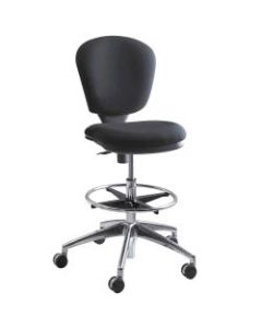 Safco Metro Extended Height Chair, Chrome/Black