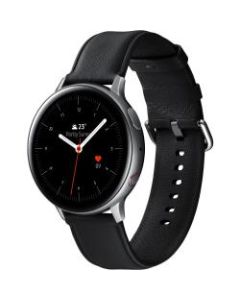 Samsung Galaxy Watch Active2 (44mm), Silver (LTE) - Wrist - Heart Rate Monitor - 1.4in - 360 x 360 - Bluetooth - Bluetooth 5.0 - Wireless LAN - IEEE 802.11n - GPS - Round - 1.73in - Silver - Stainless Steel Case