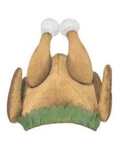 Amscan Autumn Cooked Turkey Hat, Brown