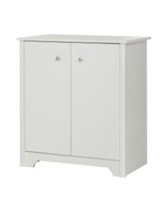 South Shore Vito Small 2-Door Storage Cabinet, Pure White