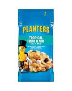 Planters Tropical Fruit & Nut Trail Mix - Gluten-free, No Artificial Color, Preservative-free, No Artificial Flavor - Tropical Fruit & Nut - 2 oz - 72 / Carton