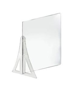 Azar Displays Cashier Shields, 20in x 26in, Clear, Set Of 2 Shields
