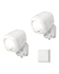 Ring Smart Lighting Spotlights With Bridge, White, 5B12X9-WEN0