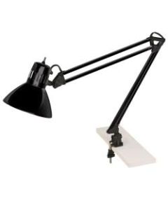 Victory Light Clip-On Gooseneck Lamp, 11inH, Black