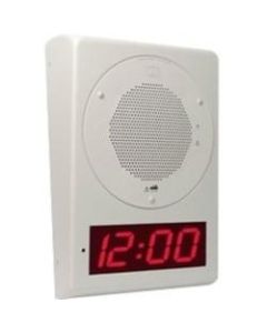 CyberData VoIP Clock Kit - Digital - Gray White/Electro Galvanized Steel Case