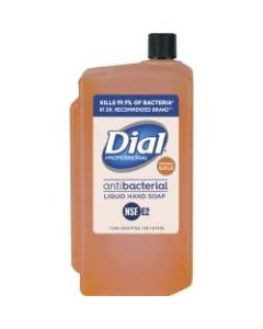 Dial Original Gold Antimicrobial Soap Refill - 33.8 fl oz (1000 mL) - Kill Germs - Skin, Hand - Orange - 1 Each
