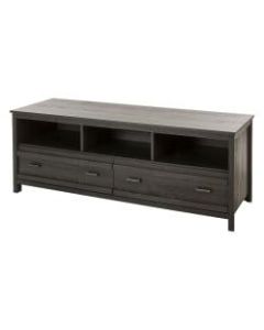 South Shore Exhibit TV Stand For TVs Up To 60ft", Gray Oak