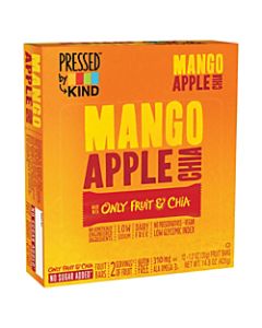 KIND Pressed Mango Apple Chia Fruit Bars, 1.2 Oz, Box Of 12