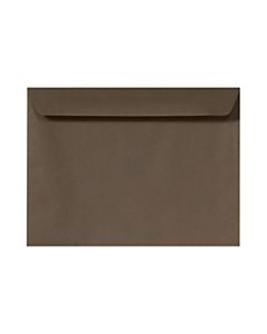 LUX Booklet 9in x 12in Envelopes, Gummed Seal, Chocolate Brown, Pack Of 500