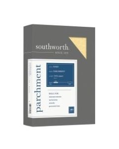 Southworth Parchment Specialty Paper, 8 1/2in x 11in, 24 Lb., Gold, Pack Of 500