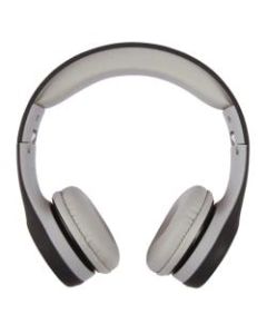 Ativa Kids On-Ear Wired Headphones With On-Cord Microphone, Black/Gray