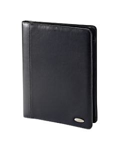 Samsonite Vinyl Bi-Fold Writing Pad, 12 1/4in x 10in x 1in, Black