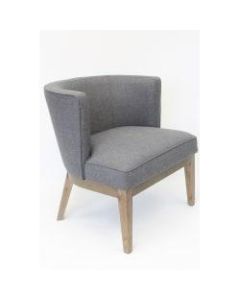 Boss Ava Accent Chair, Slate Gray/Driftwood