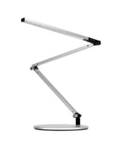 Koncept Z-Bar Mini LED Desk Lamp, Warm Light, 12-3/4inH, Silver