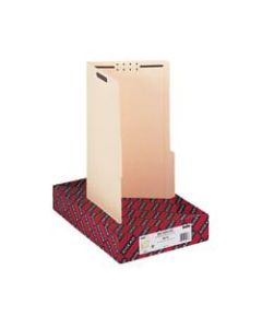 Smead Fastener Folders With Reinforced Tab, 2in Capacity, 2 Fasteners, Legal Size,1/3-Cut Tab, Manila, Box Of 50