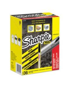 Sharpie Industrial Permanent Markers, Fine Tip, Black, Pack Of 36