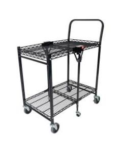 Bostitch Small Stow-Away Folding Cart, 39in x 19-1/2in x 31in, Black