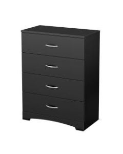 South Shore Step One 4-Drawer Chest, Pure Black