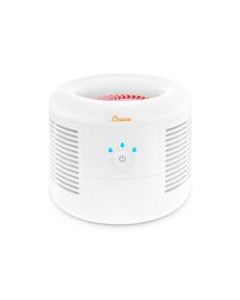 Crane HEPA Air Purifier with 3 Speed Settings, 300 Sq Ft. Coverage, 9 1/4in x 9 1/4in x 7 1/4in, White
