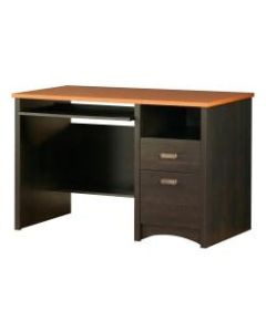 South Shore Gascony Desk, Ebony and Morgan Cherry