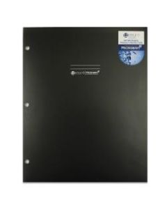 U Style 2-Pocket Paper Folder With Microban Antimicrobial Protection, 9-9/16in x 11-11/16in, Black