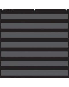 Teacher Created Resources Black 7 Pocket Chart - Theme/Subject: Learning - Skill Learning: Chart - 1 Each
