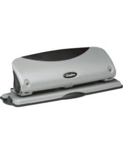 Swingline Easy View 3-Hole Punch, Black/Silver