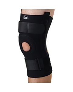 CURAD Neoprene U-Shaped Hinged Knee Supports, 3XL, 10 1/4in x 20 - 22in