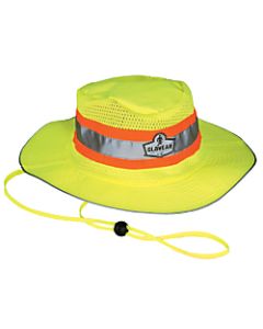 Ergodyne GloWear Hi-Vis Polyester Ranger Hat, Small/Medium, Lime