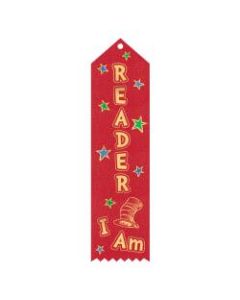 Amscan Dr. Seuss Award Ribbons, 7-1/2in x 2in, Red, 12 Ribbons Per Pack, Set Of 2 Packs