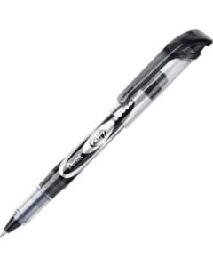 Pentel 24/7 Rollerball Pens, Medium Point, 0.7 mm, Black Barrel, Black Ink, Pack Of 12 Pens