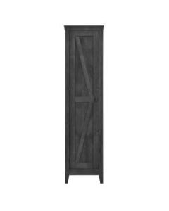 Ameriwood Home Farmington 18in Wide Storage Cabinet, 4 Shelves, Rustic Gray