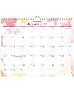 AT-A-GLANCE Watercolors Monthly Wall Calendar, 15in x 12in, January To December 2022, PM91-707
