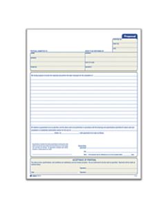 Adams Proposal Book, 8 3/8in x 11in, 1 Part With Carbons, White, 50 Sheets