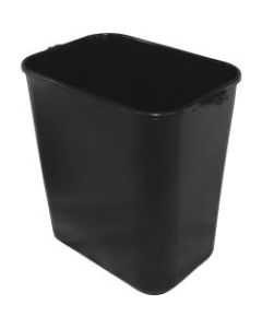 Impact Products 14-quart Plastic Wastebasket - 3.50 gal Capacity - Dent Resistant, Rust Resistant, Leak Resistant, Long Lasting - 32.5in Height x 14.4in Width - Polyethylene, Plastic - Black - 12 / Carton
