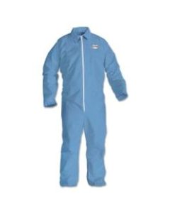 Kimberly-Clark Professional KleenGuard A65 Flame-Resistant Coveralls, 4XL, Blue, Pack Of 21 Coveralls