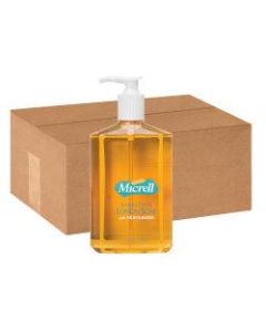 GOJO Micrell Antibacterial Liquid Lotion Hand Soap, Fresh Scent, 12 Oz, Case Of 12 Bottles