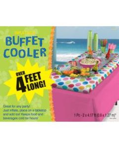 Amscan Summer Luau Buffet Cooler, 4-1/2inH x 22inW x 54inD, Multicolor