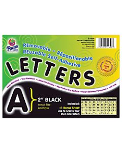 Pacon Self-Adhesive Letters, 2in, Black, Pack Of 159
