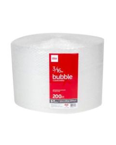 Office Depot Brand Small Bubble Wrap, 3/16in Thick, Clear, 12in x 200ft